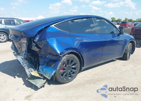2021 Tesla Model Y Long Range Dual Motor All-Wheel Drive z USA, uszkodzony, nr VIN 5YJYGDEEXMF233160
